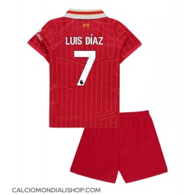 Maglie da calcio Liverpool Luis Diaz #7 Prima Maglia Bambino 2024-25 Manica Corta (+ Pantaloni corti)